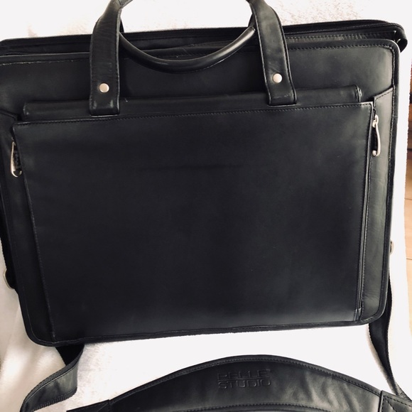 wilson leather pelle studio briefcase